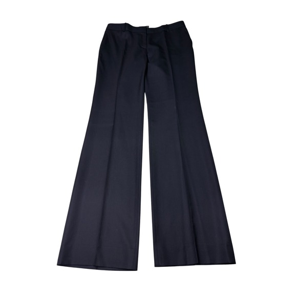 J.Crew Pants - J.Crew 1035 Wide Leg Trousers Navy Super 120s Wool Womens Size 8T Tall W34 L32